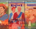 Oklahoma The King &amp; I Carousel Rodgers Hammerstein Collection 3 VHS Tapes - £9.38 GBP