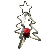 Metal Christmas Tree Tea Light Candle Holder Tabletop Decoration 9.5 Inc... - $14.95