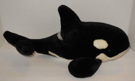 Vintage Sea World Theme Park Exclusive Shamu 12&quot; Plush Toy Killer whale - £18.82 GBP