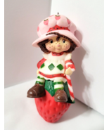 Vintage Strawberry Shortcake Christmas Ornament Candy Cane - £21.81 GBP