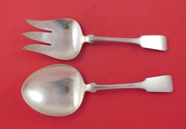 Fiddle by Porter Blanchard Sterling Silver Vegetable Serving Set 2pc 10 3/8&quot; - £396.53 GBP