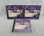 Lot of 3 Piano Masterpieces CDs: B, C, D: Beethoven, Brahms, Gershwin, R... - $10.45