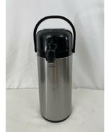 Airpot Stainless Steel Thermal Insulated Glass Lined Coffee Beverage Dis... - £22.52 GBP