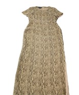 Silk 100% Animal Print by Spenser Jeremy Short sleeve Lined Womens 10 - $27.44 CAD