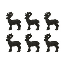 Set of 6 Cast Iron Deer Drawer Pulls Decorative Cabinet Knob Rustic Home... - £21.98 GBP