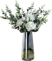 Irised Crystal Clear Glass Vase For Home Office Decor By Ins Modern (Crystal - £35.35 GBP