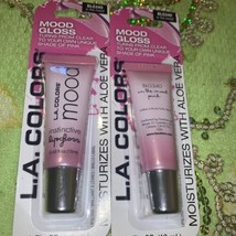 L.A Colors Mood Instinctive Lip Gloss BLG340  In The Mood Lot Of 2 Carded - $16.14