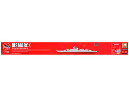 Level 3 Model Kit German Battleship Bismarck 1/600 Plastic Model Kit by Airfix - $48.49