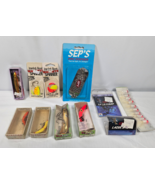 Vintage Fishing Lot Flatfish Lure Sep&#39;s Pro Dodger Walleye Spinner Hooks... - $24.95