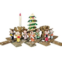 HTF Vintage Christmas Wooden Expandable Angels Candles Tree Japan READ - $33.77