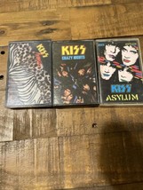 KISS - 3 Cassettes - Animalize/Crazy Nights/Asylum - £14.18 GBP