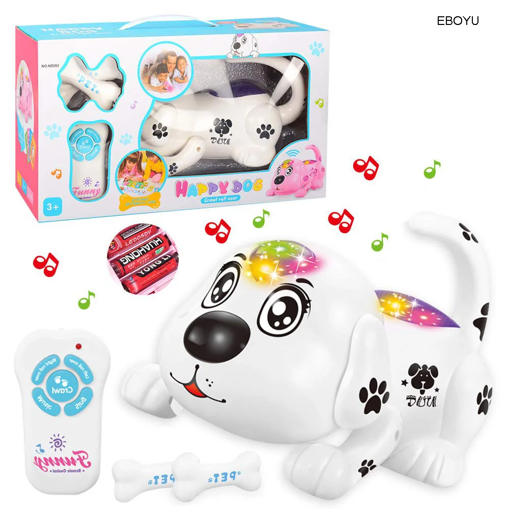 EBOYU Robot Puppy Electronic Smart Pet Tumble Music Toy Crawling Tumble Toy - £22.74 GBP