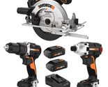 Worx WX530L 20V Power Share ExacTrack 6.5&quot; Cordless Circular Saw - £140.32 GBP
