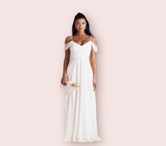 Birdy Grey SPENCE CONVERTIBLE DRESS CHIFFON White XXL NEW NWT BRIDESMAID... - $44.54