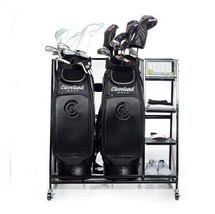 Golf Organizer 2 Bags Extra Large Golfing Equipment Rack Storage Holder Dual NEW - £118.45 GBP