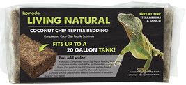 Komodo Living Natural Coconut Chip Reptile Bedding Brick 6 count (6 x 1 ct) Komo - £69.51 GBP