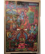 VINTAGE BLACKLIGHT POSTER 1968 THE KEY CELESTIAL ARTS 23X35 INCHES - $204.62 CAD