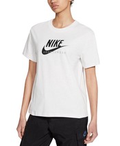 Nike Womens Sportswear Heritage T-Shirt,Birch heather/Midnight navy,X-Small - £35.30 GBP