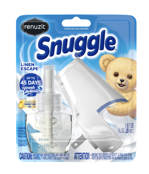 Renuzit Snuggles Oil Plugin With Warmer, Linen Escape, Warmer + Refill - $7.95