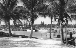 Postcard Rppc Inland Waterwaysnft Lauderdale Fl Boat Beach Posted 1948 Ny B4 - £12.25 GBP