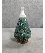 Christmas Tree Lotion Soap Pump Dispenser Holiday- K Mart 6.5&quot; - £12.60 GBP