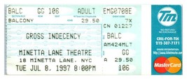 Gross Indecency Three Trials of Oscar Wilde Theatre Ticket July 8 1997 N... - $14.84