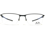 Oakley Eyeglasses Frames OX3218-0456 SOCKET 5.5 Satin Black Blue 56-18-140 - £113.74 GBP