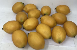 Vintage Lemons Realistic Fake Fruit Artificial Staging Prop Lot of 15 - £11.95 GBP