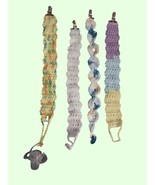 HANDMADE Pacifier Holder Crochet Acrylic Set of 4 - $241.52 MXN