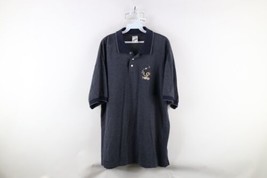 Vintage 90s Looney Tunes Mens XL Faded Herringbone Taz Tazmanian Devil Golf Polo - £34.42 GBP