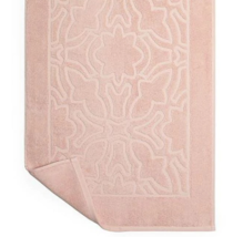 Sferra Moresco Blush Pink Bath Tub Mat Combed Cotton Sculpted Jacquard 2... - $45.50
