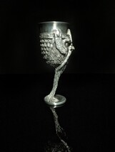 royal selangor lord of rings pewter gimli goblet ( dent in lip ) image 6