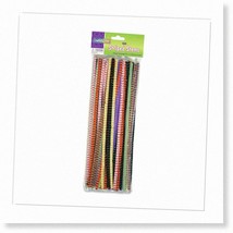 Assorted Jumbo Neon Pipe Cleaners - Pack of 100, Ideal for Crafts and STEM Activ - £31.39 GBP