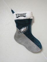 Embroidered NFL Philadelphia Eagles on 18&quot; Green/Gray Basic Christmas St... - £22.74 GBP