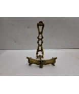 Vintage Deep Brass Easel 7&quot;, Small Picture Art Holder Display, Gold Tabl... - $848.26 MXN