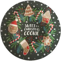 Royal Norfolk "Sweet As A Christmas Cookie" Plate 8" —NEW—SHIPS IN 24 HO... - $19.68