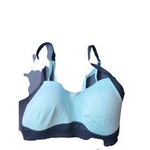 Moving Comfort Bra S Womens Blue Black Wireless Lightly Lined Adjustable Straps - £13.18 GBP