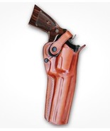 Fits Colt Python 357 Mag Revolver 6”BBL Leather 3-Slot Belt Holster #130... - $106.53 CAD