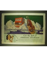 1936 Coca-Cola Coke Soda Ad - Get the feel of wholesome refreshment - £14.52 GBP