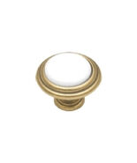 1 Belwith # P416-W White Brass  Cabinet  Knobs  PULL - $2.99