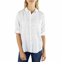 Jachs Girlfriend Women&#39;s Plus Size 3X White Button-Up Blouse Top Shirt NWT - £12.02 GBP