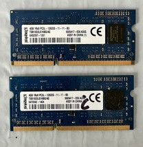 Lot Of 2 Kingston 4GB PC3-12800 Laptop SoDimm Memory TSB16D3LS1KBG/4G - $19.54