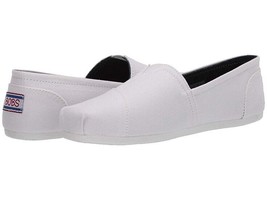 Skecher Women&#39;s BOBS Peace and Love Plush Flats White #33645 Size:8.5 New W/Box! - £26.63 GBP