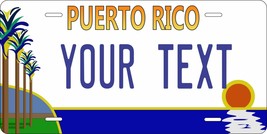 Puerto Rico Palm License Plate Personalized Custom Auto Bike Motorcycle Tag - £8.64 GBP+