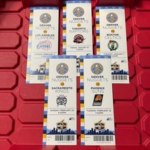 Denver Nuggets NBA Basketball 5 Ticket Stub Lot F Clippers Celtics Kings... - $18.50 CAD