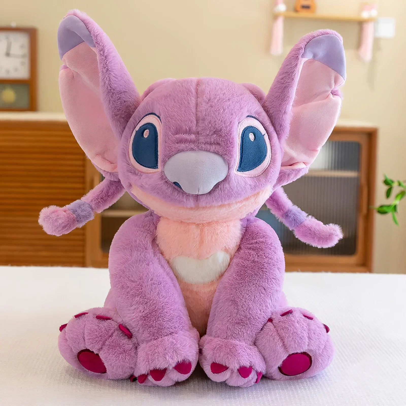 35cm(Plus ear size) A Cartoon Disney Stitch Plush Doll Big Size Lilo &amp; Angel Plu - $29.78