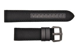 Genuine Luminox 6421 F-117 Nighthawk 23mm Black/ Cloth Leather Watch Band Strap  - £63.04 GBP