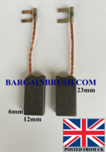 CARBON BRUSHES FOR IMCOINSA hammer MD 2 and 3 Pneumatic 2640 6x12x23 mm ... - $7.93