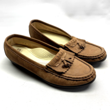 SAS Brown Suede Moccasin Tassel Walking Comfort Slip On Shoes Women&#39;s Si... - $438.92 MXN