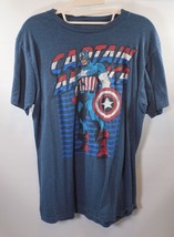 Marvel Comics Captain America Graphic Short Sleeve Tee Shirt MED - $7.85
